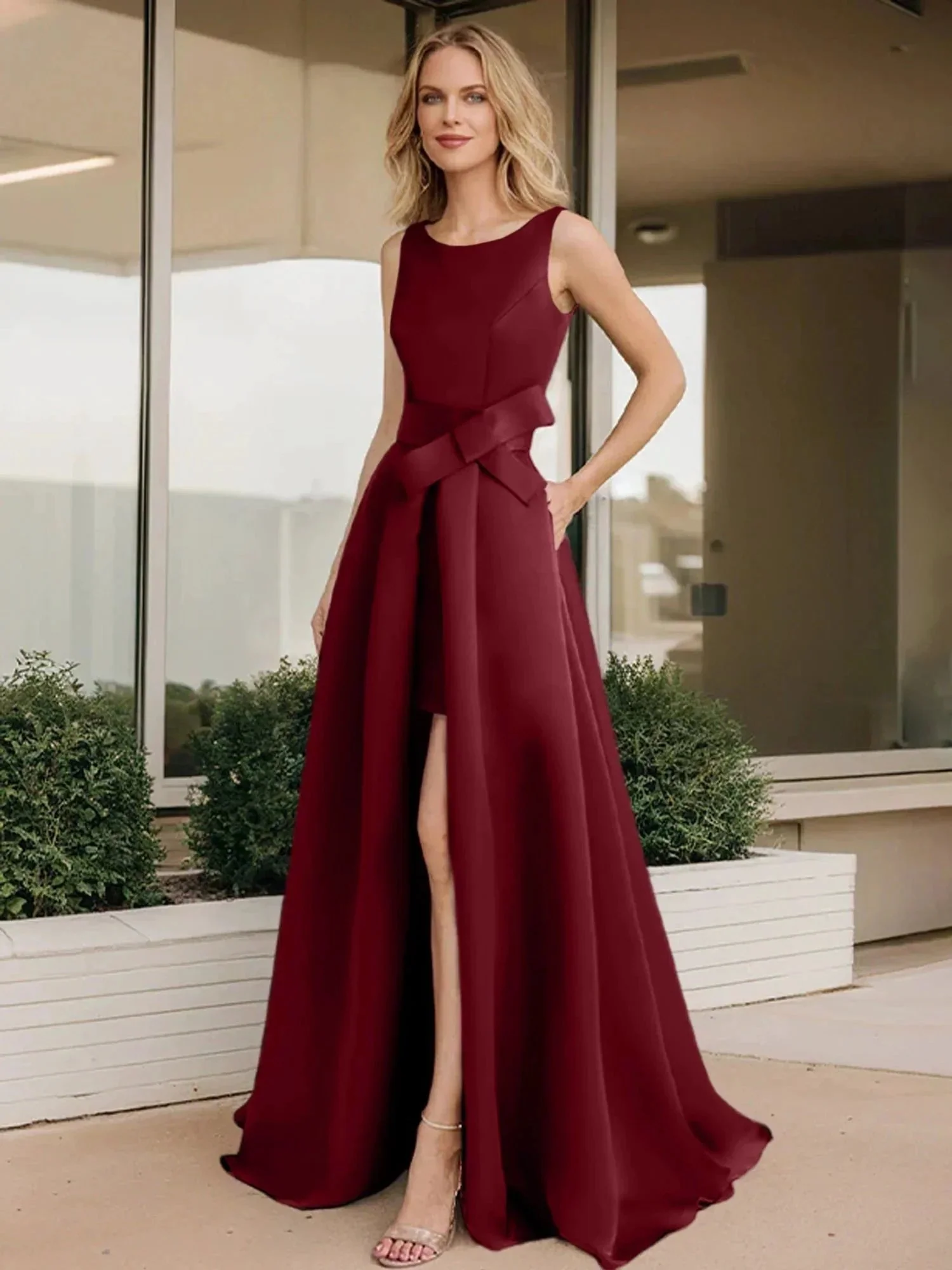 A-Line/Princess Scoop Mother of the Bride Dresses - Image 50