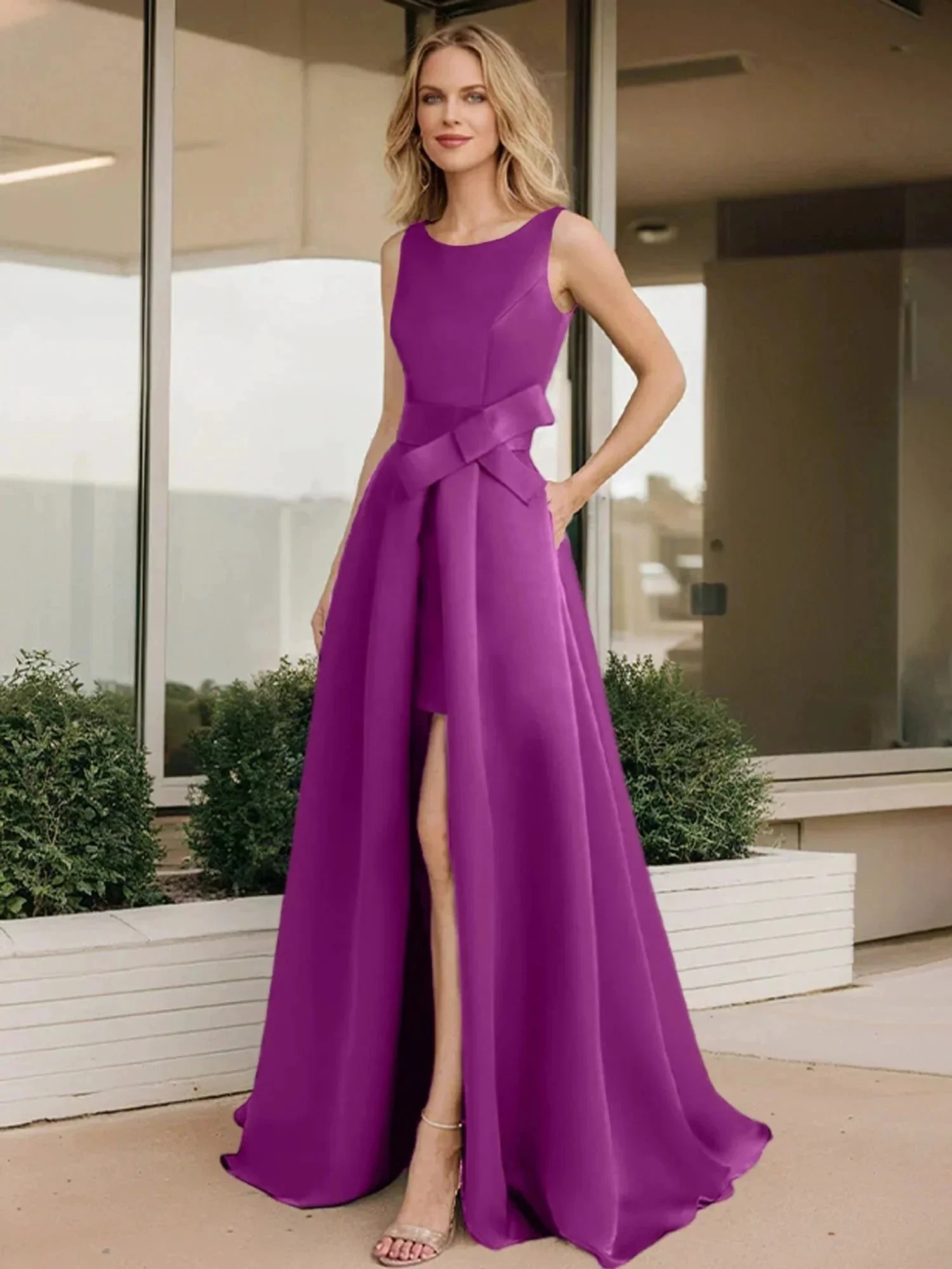 A-Line/Princess Scoop Mother of the Bride Dresses - Image 57