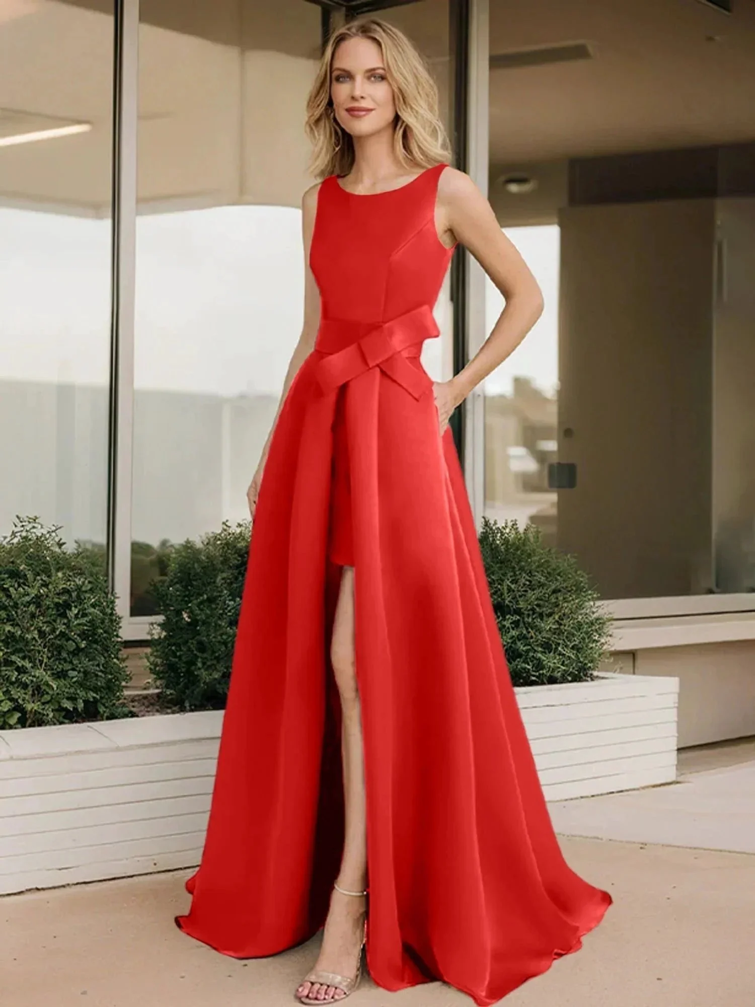 A-Line/Princess Scoop Mother of the Bride Dresses - Image 60