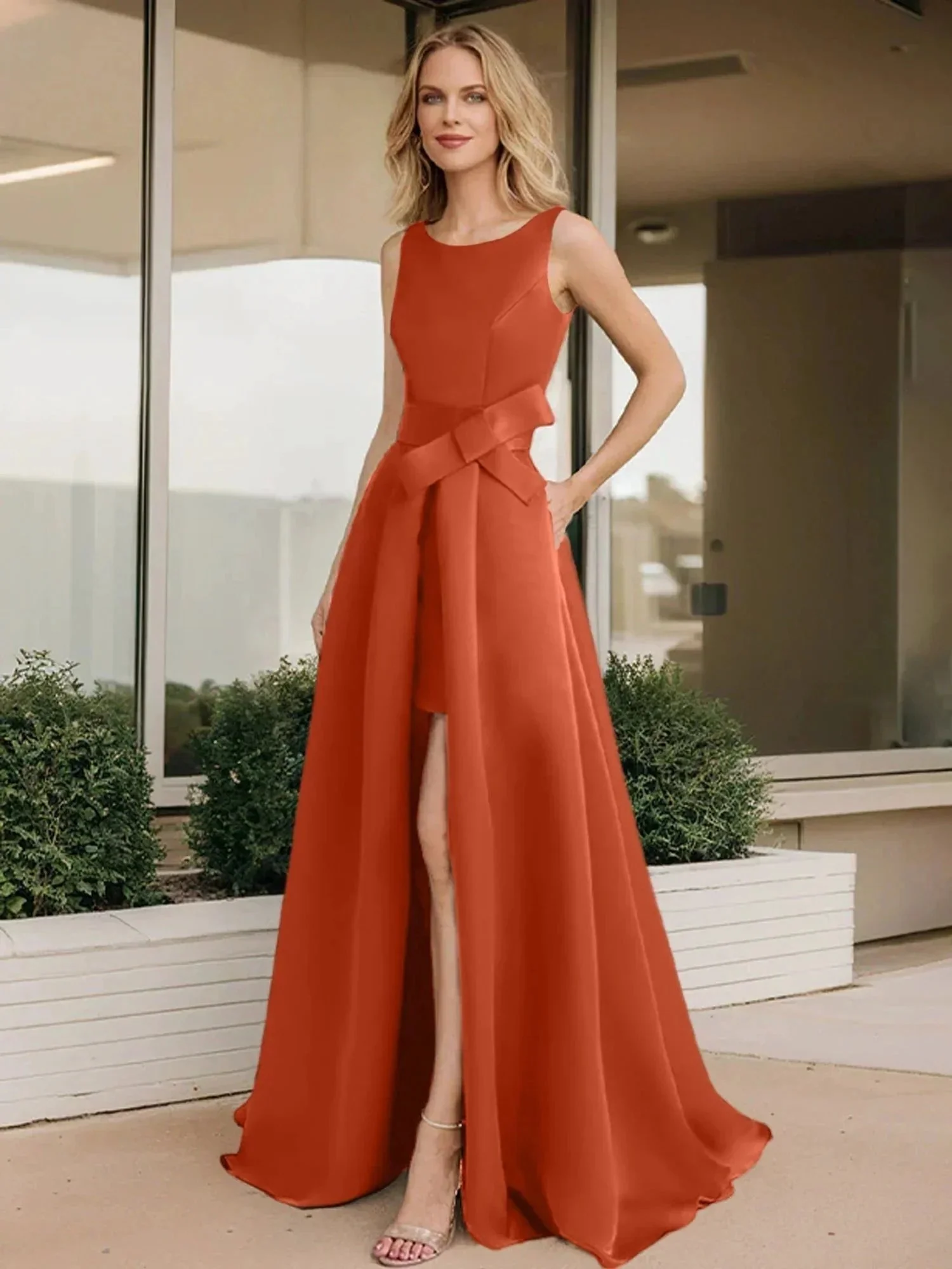 A-Line/Princess Scoop Mother of the Bride Dresses - Image 62