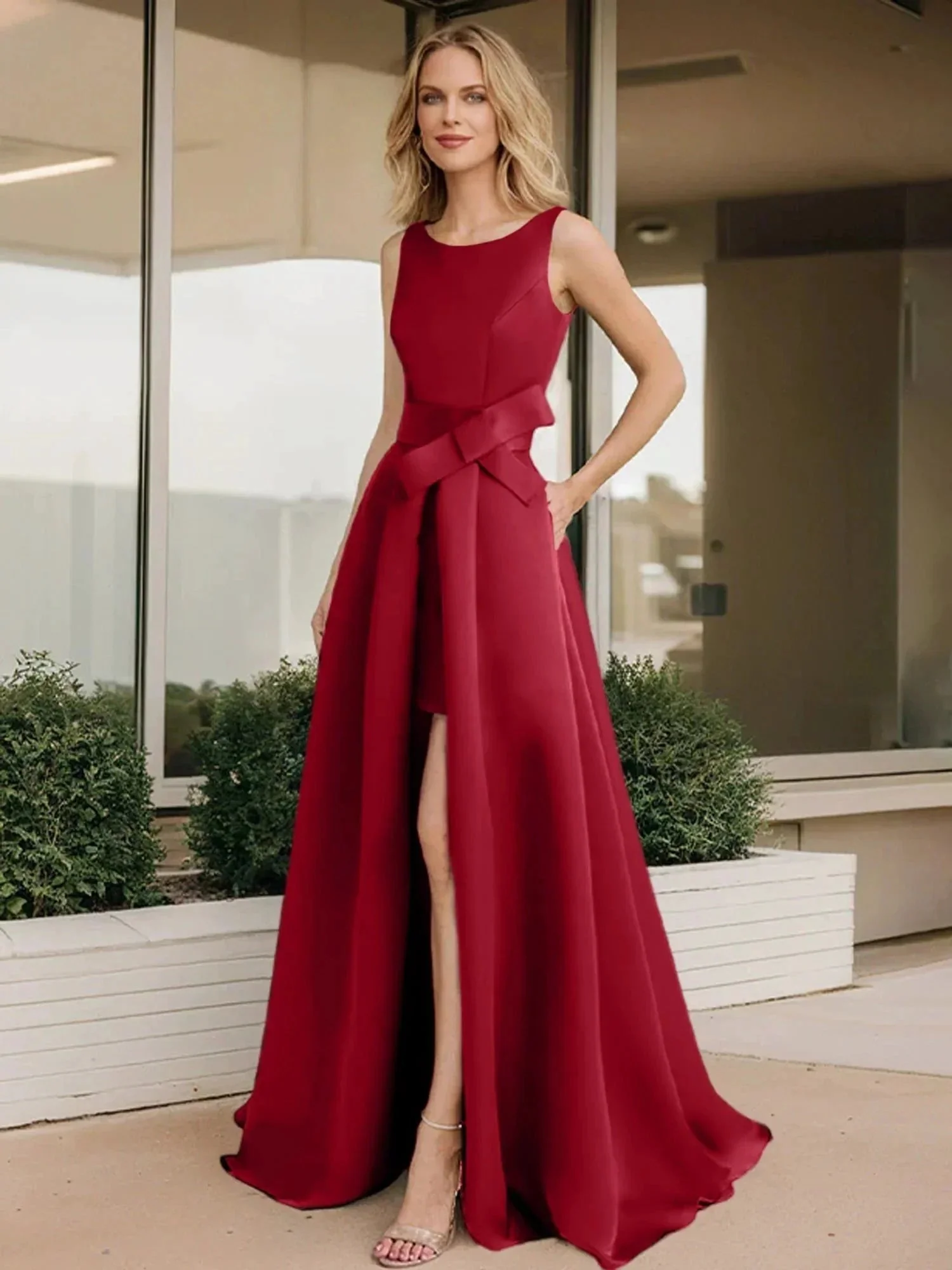 A-Line/Princess Scoop Mother of the Bride Dresses - Image 66