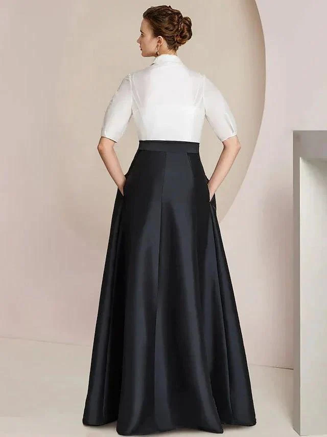A-Line/Princess  Shirt Collar Short Sleeves 2 pieces Mother Of The Bride Dresses - Image 2