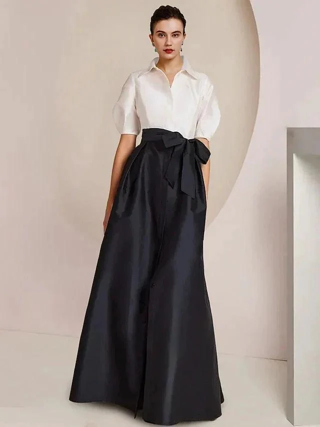 A-Line/Princess  Shirt Collar Short Sleeves 2 pieces Mother Of The Bride Dresses - Image 72