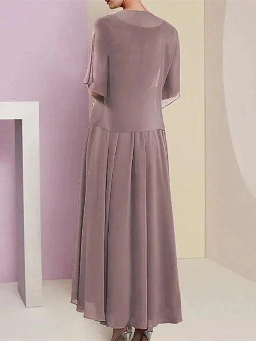 A-Line/Princess  Short Sleeves Jacket Dresses Mother Of The Bride Dresses - Image 2