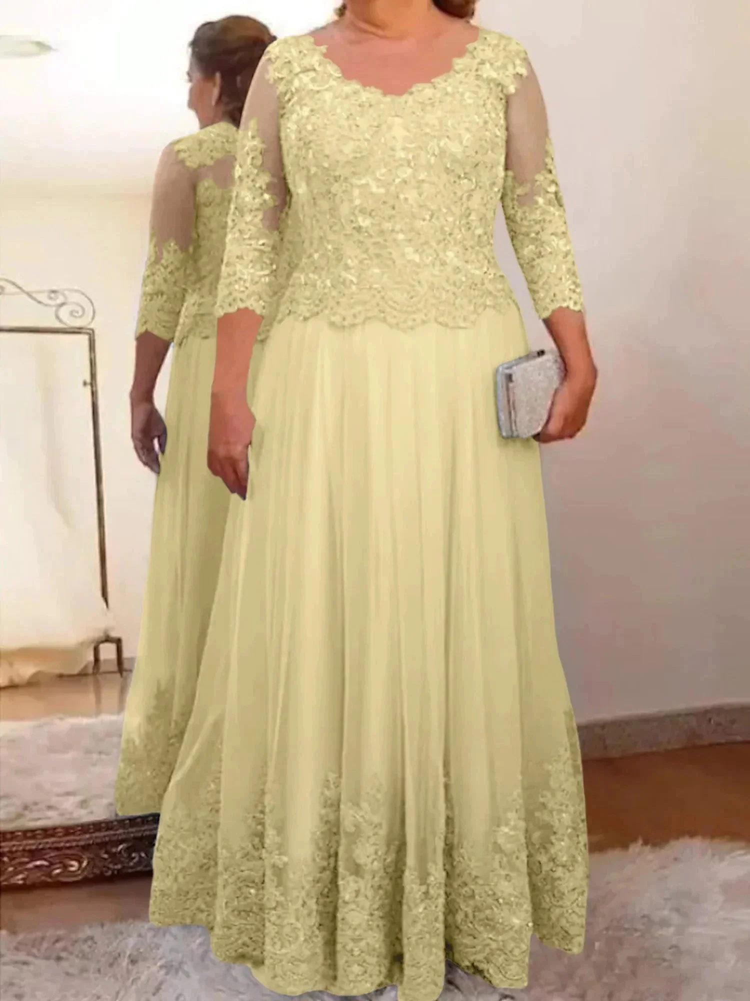 A-Line/Princess Tulle Mother of the Bride Dresses with Applique - Image 40