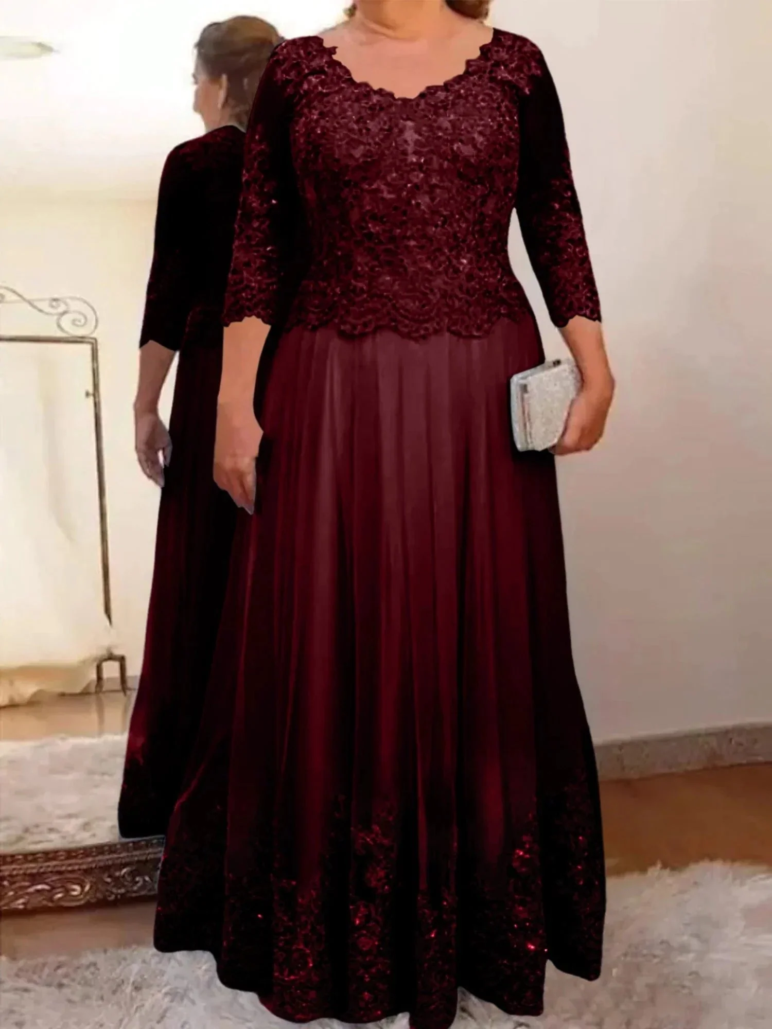 A-Line/Princess Tulle Mother of the Bride Dresses with Applique - Image 43