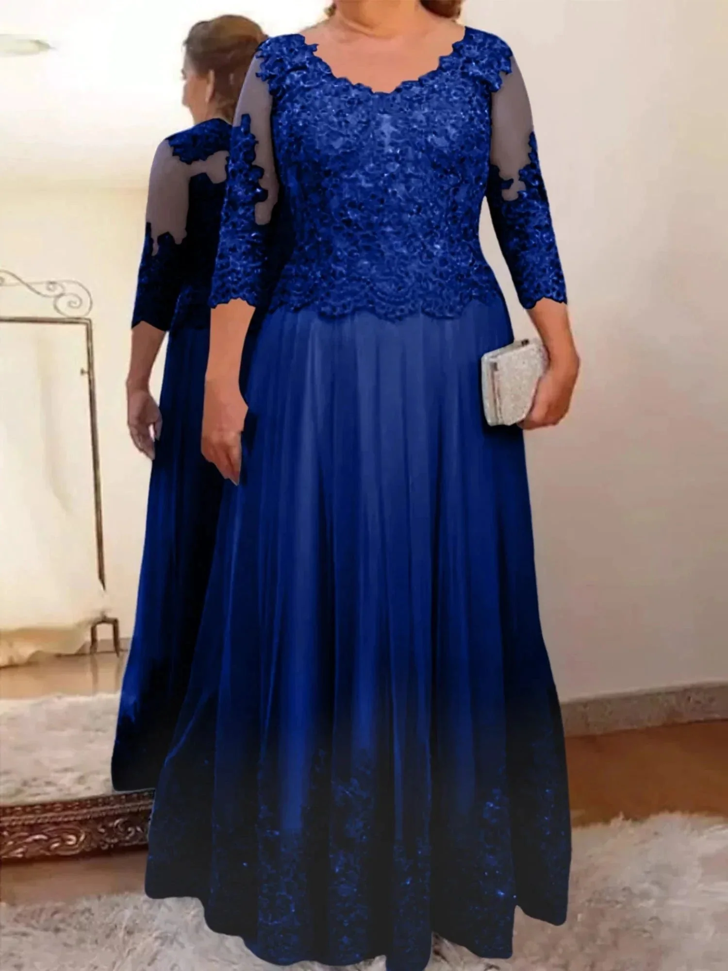 A-Line/Princess Tulle Mother of the Bride Dresses with Applique - Image 48