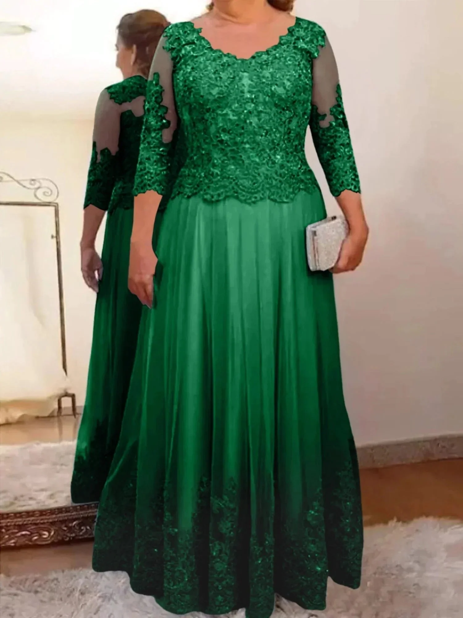 A-Line/Princess Tulle Mother of the Bride Dresses with Applique - Image 53