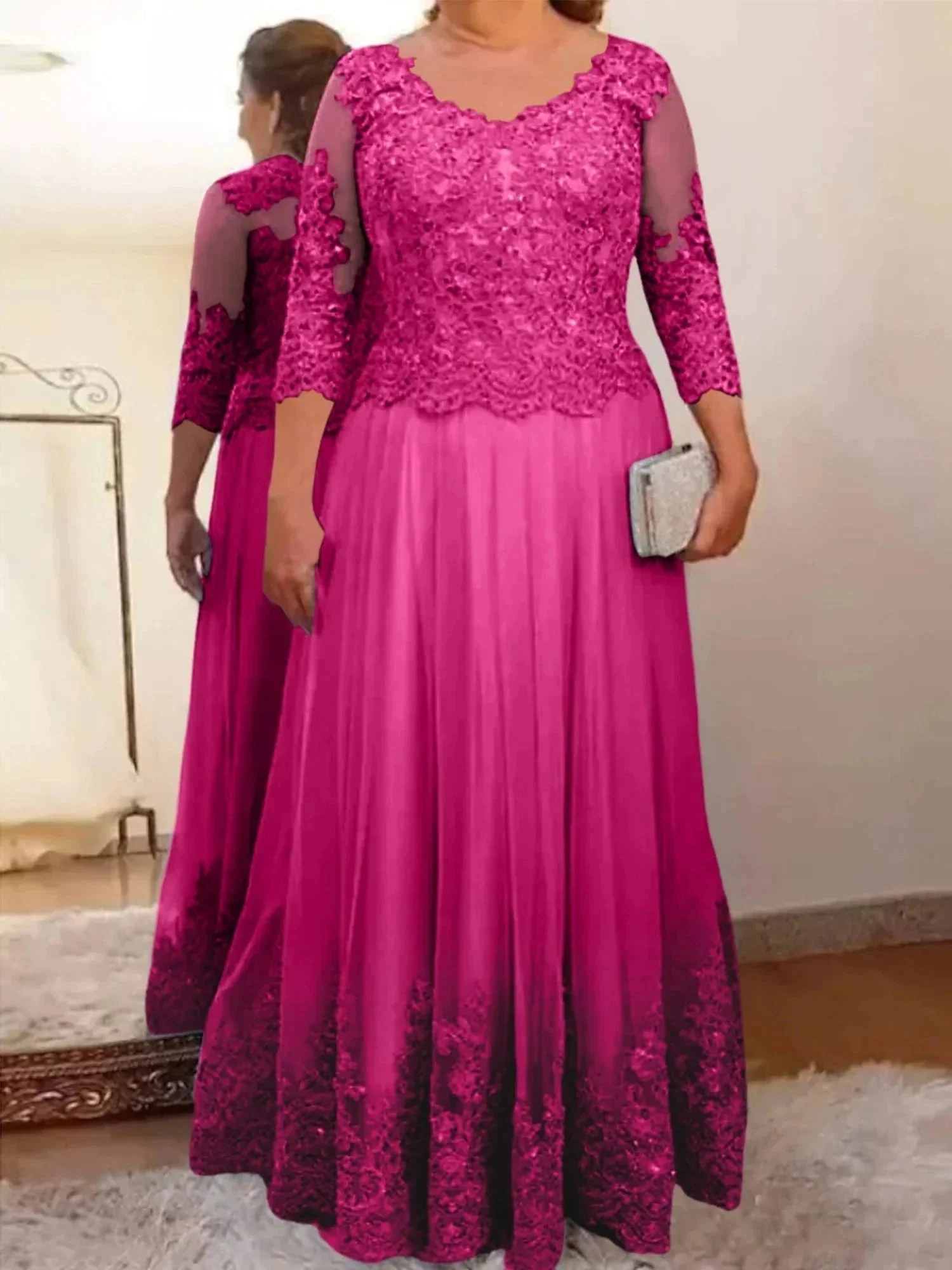 A-Line/Princess Tulle Mother of the Bride Dresses with Applique - Image 55