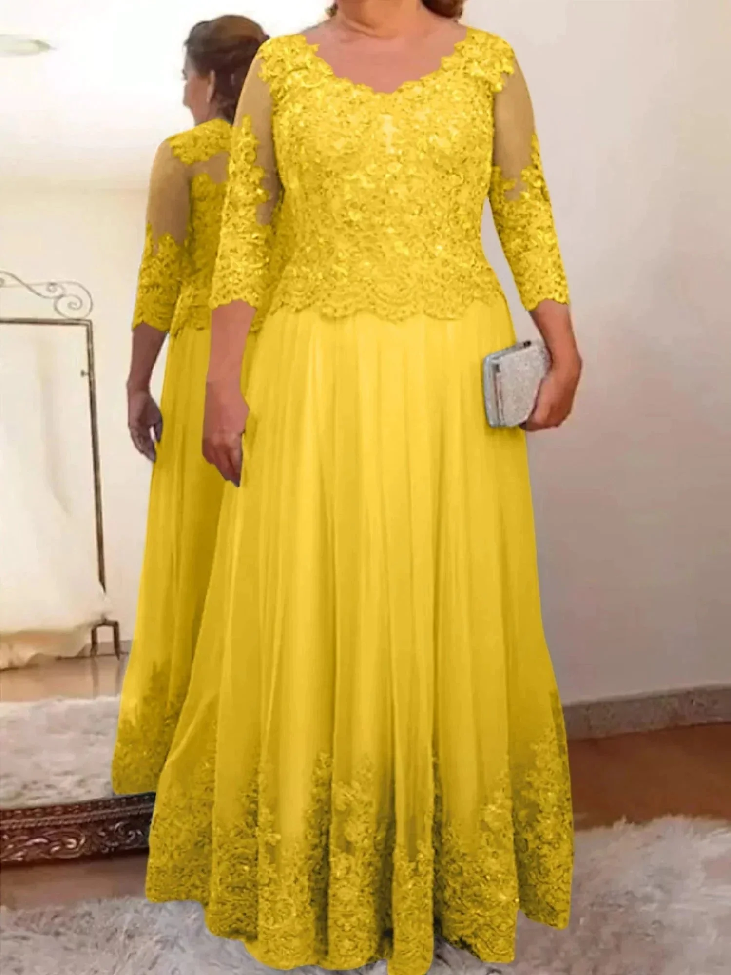 A-Line/Princess Tulle Mother of the Bride Dresses with Applique - Image 56
