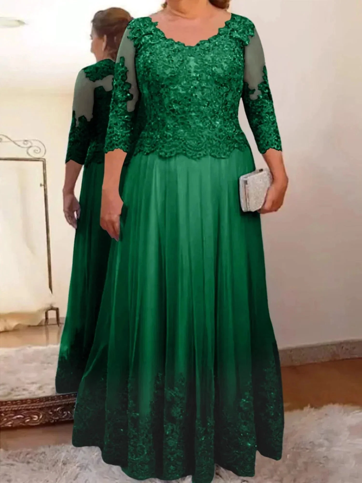 A-Line/Princess Tulle Mother of the Bride Dresses with Applique - Image 58