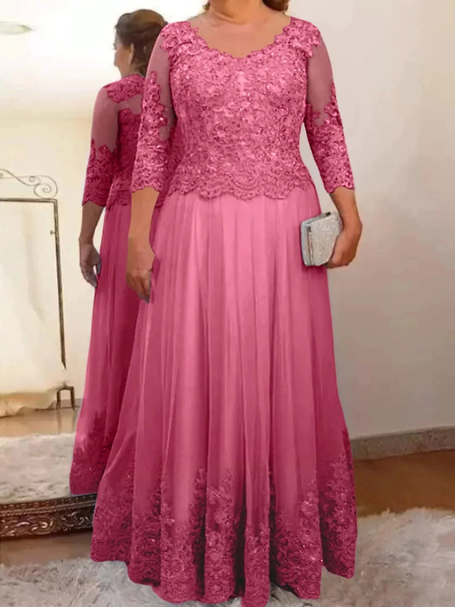 A-Line/Princess Tulle Mother of the Bride Dresses with Applique - Image 59