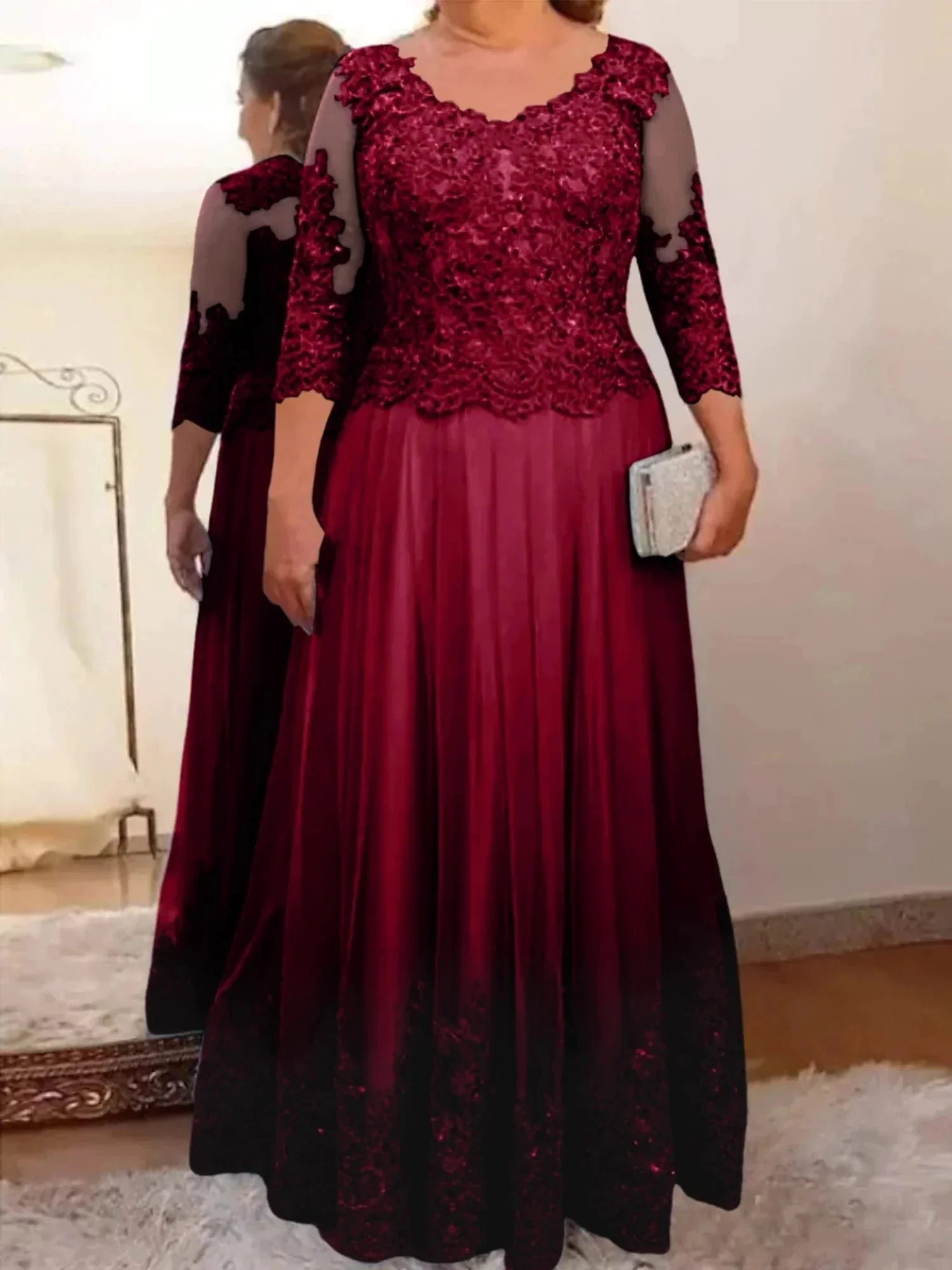 A-Line/Princess Tulle Mother of the Bride Dresses with Applique - Image 61