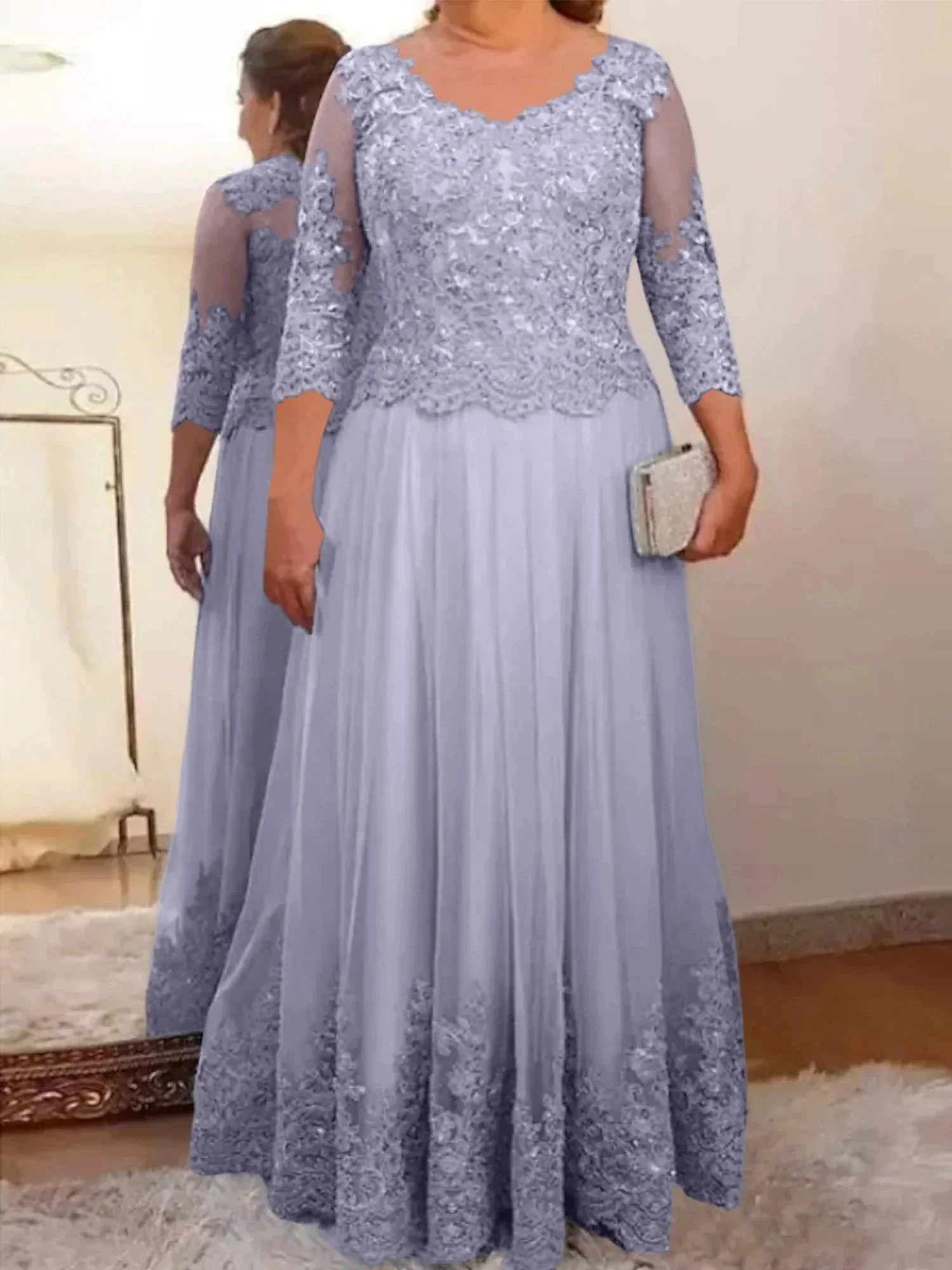 A-Line/Princess Tulle Mother of the Bride Dresses with Applique - Image 67