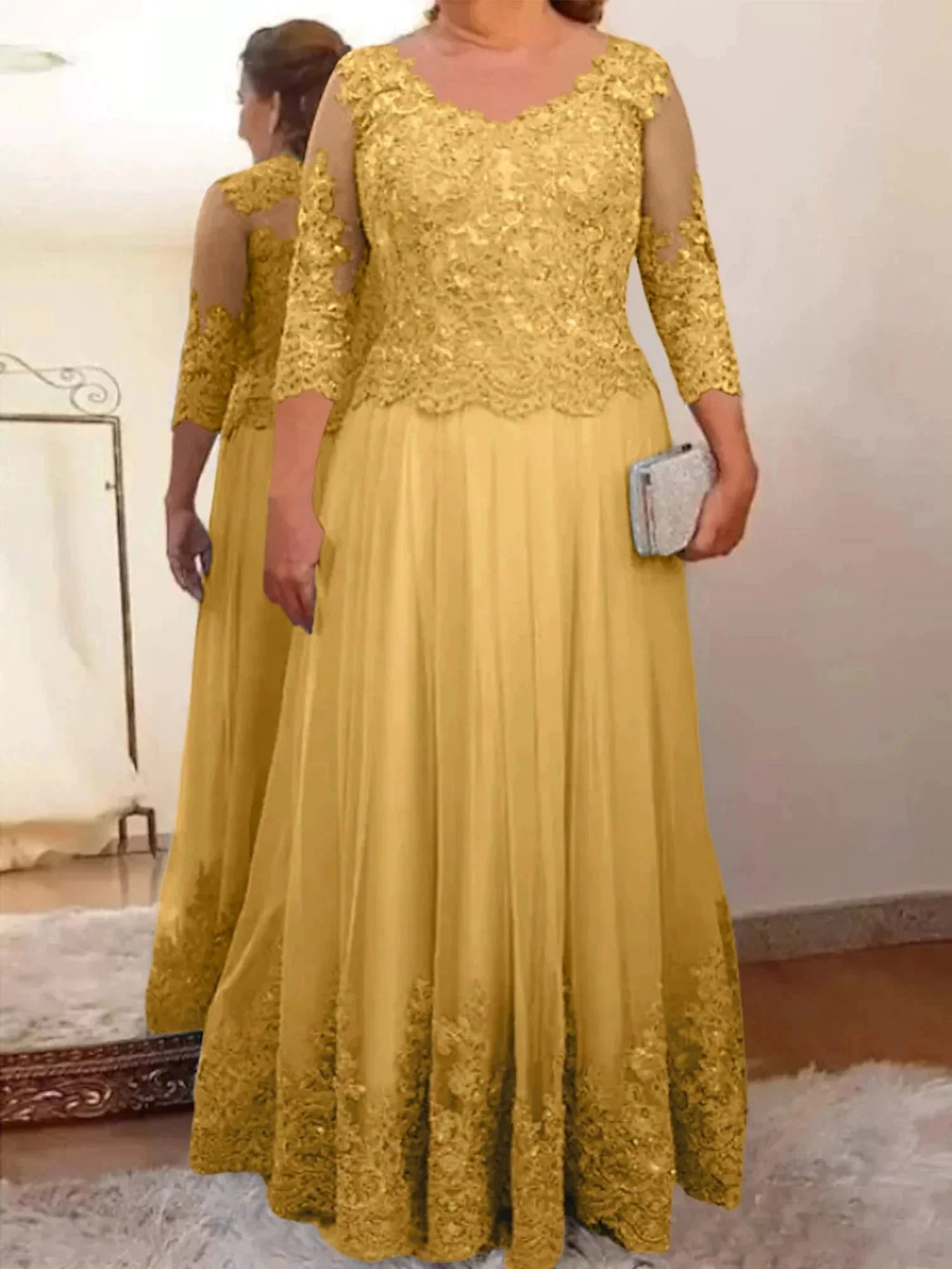 A-Line/Princess Tulle Mother of the Bride Dresses with Applique - Image 72