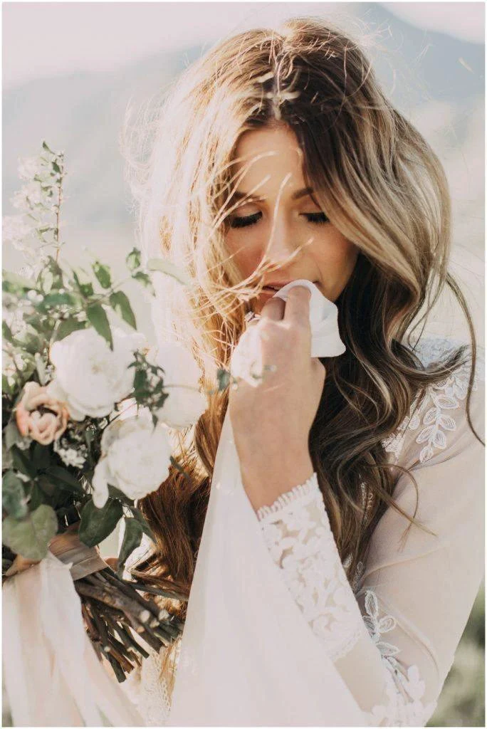 A-line Scoop Lace Wedding Dress Long Sleeve Rustic Wedding Dresses WD521 - Image 9