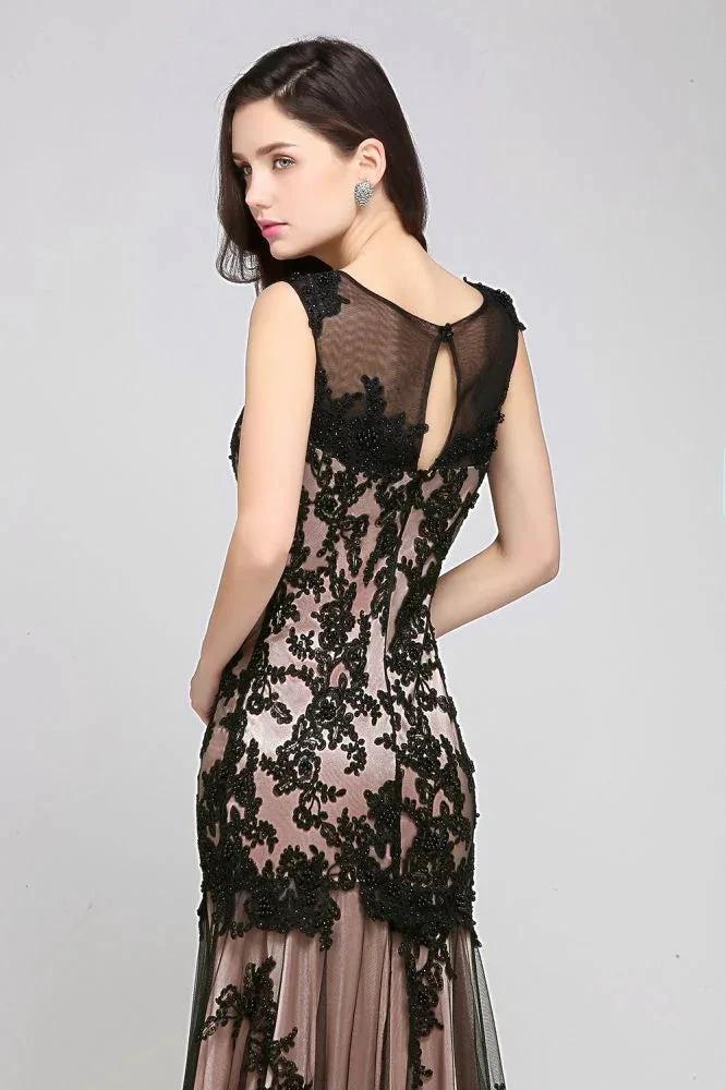 A-line Short Pink Tulle Homecoming Dresses with Lace Appliques - Image 3