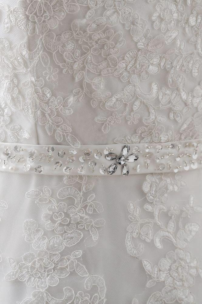 Princess V-Neck Tulle New Arrival Wedding Dress With Lace - Image 6