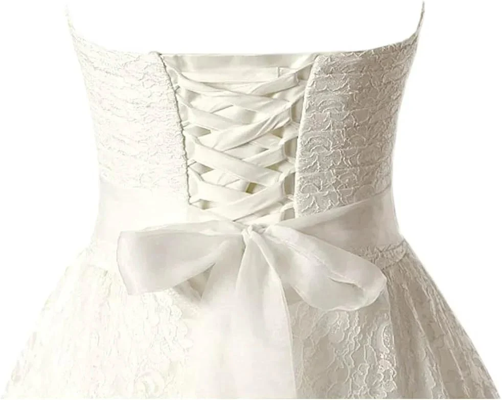 A-line Sweetheart Elegant Wedding Dresses Strapless Bridal Gown WD719 - Image 4