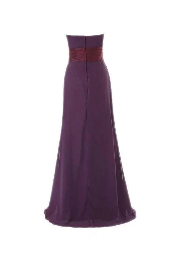 A-Line Sweetheart Floor-length Bridesmaid/Prom Dress With Ruffles BD020 - Image 2
