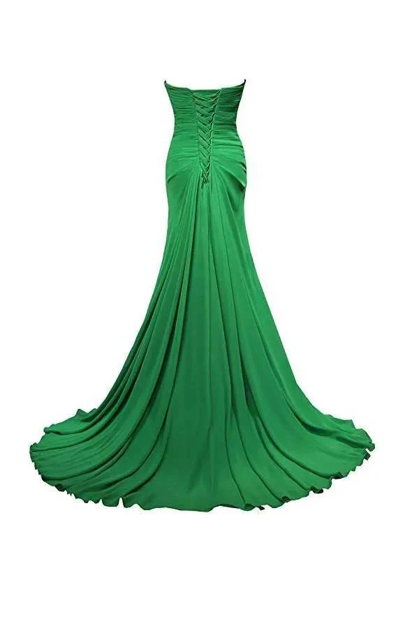 A-line Sweetheart Floor Length Chiffon Bridesmaid Dresses BD021 - Image 2