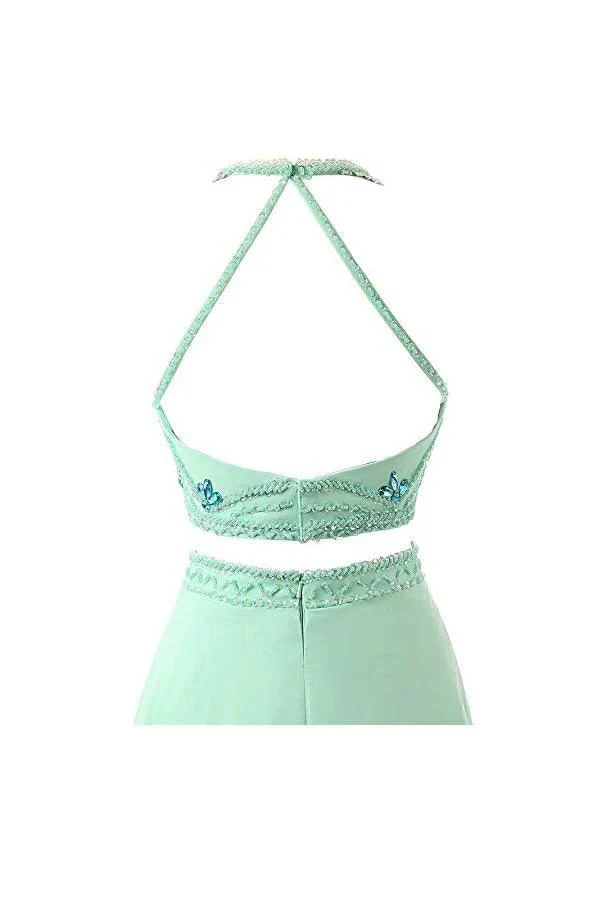 A-line Two Pieces Chiffon  Prom Dresses Evening Dresses PG261 - Image 4
