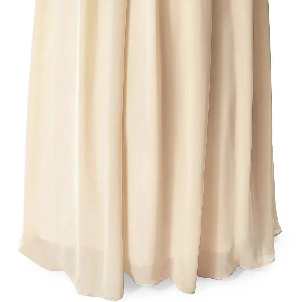 A-line V-neck Sequined Chiffon Party Dress - Image 11
