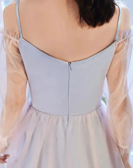 Adorable Pink And Blue Short Party Dress With Butterfly Cute Short Homecoming Dress Y2742 - Image 4
