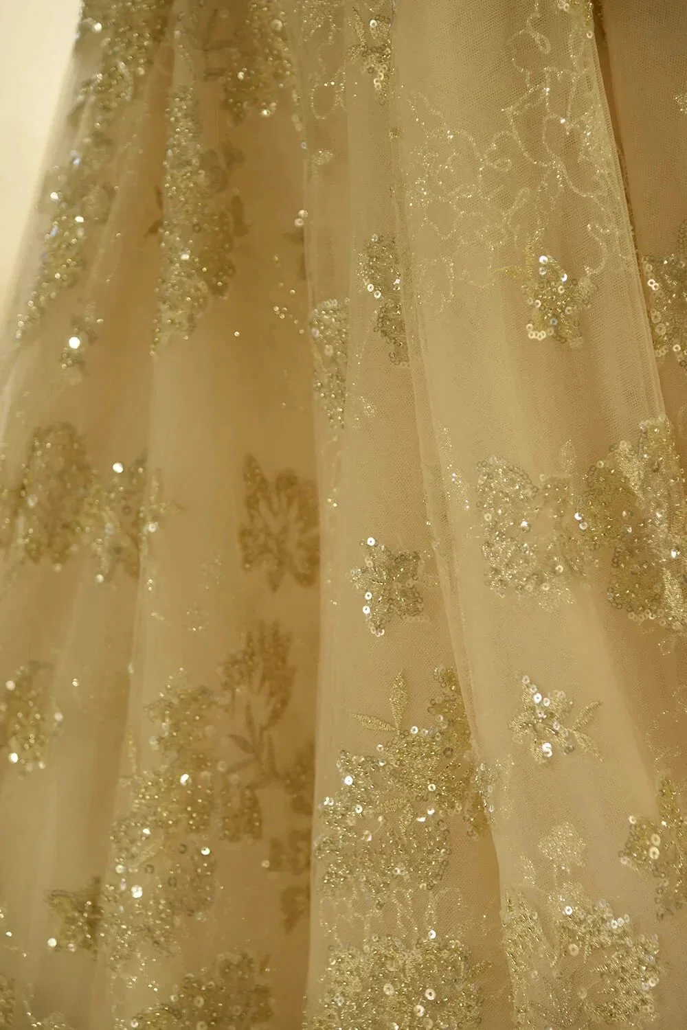 Amazing Princess Lace-up Sparkly Beading Tulle Ivory Princess Wedding Dress - Image 6