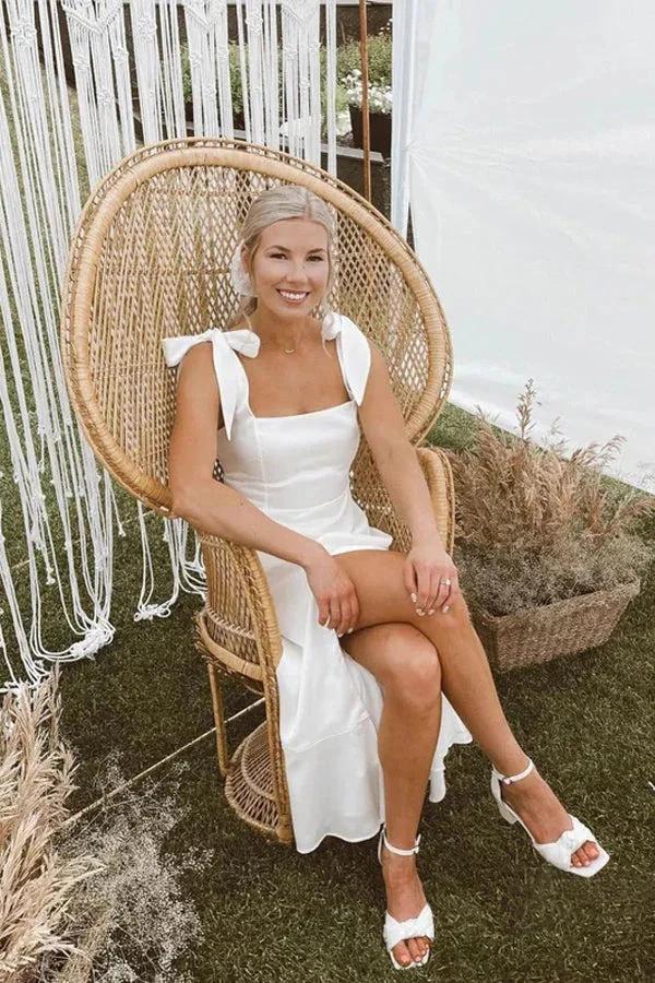 Amazing Spaghetti Straps Neckline A-line Bridesmaid Dresses  BD100 - Image 3