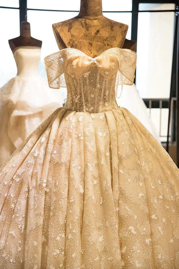 Amazing Strapless Cap sleeves Lace appliques Wedding Dress - Image 3