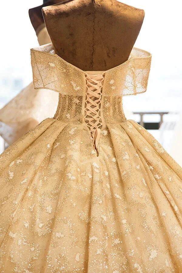 Amazing Strapless Cap sleeves Lace appliques Wedding Dress - Image 6
