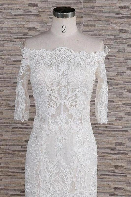 Awesome Appliques Court Train Mermaid Elegant Wedding Dresses - Image 4