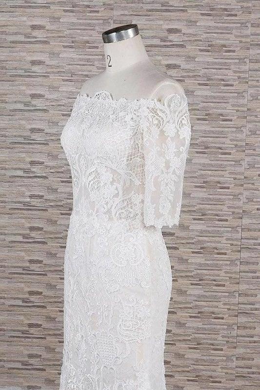 Awesome Appliques Court Train Mermaid Elegant Wedding Dresses - Image 5