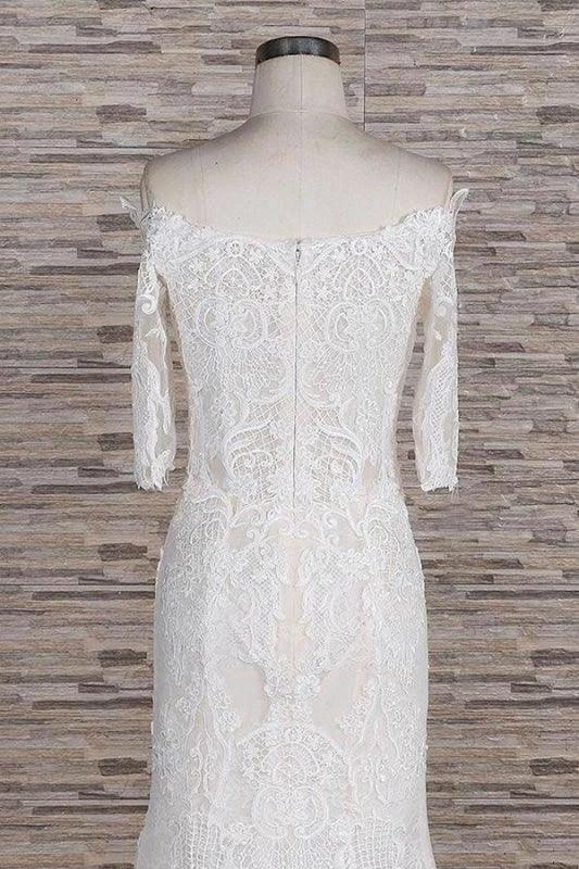 Awesome Appliques Court Train Mermaid Elegant Wedding Dresses - Image 6