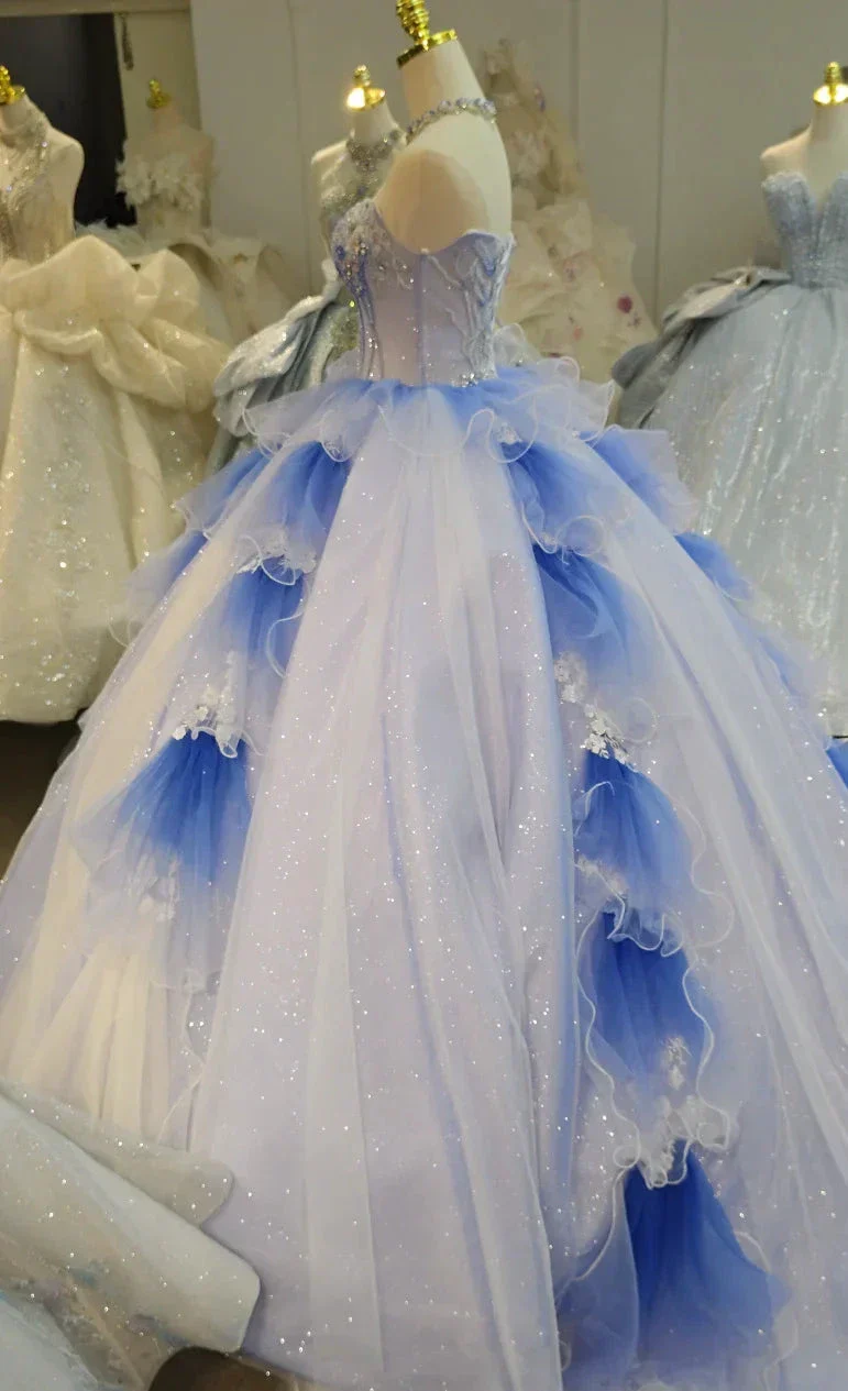 Azure Frost Lotus Ballgown Ye-2041 - Image 4