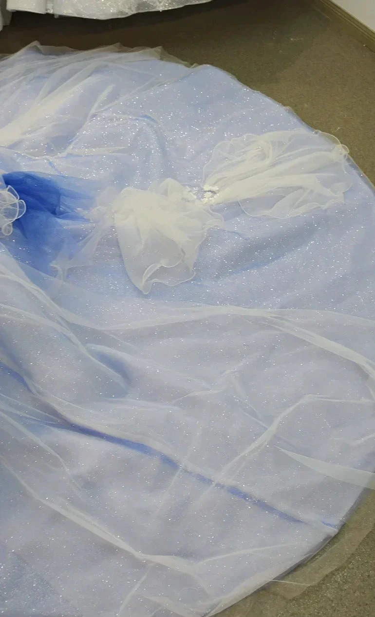 Azure Frost Lotus Ballgown Ye-2041 - Image 7