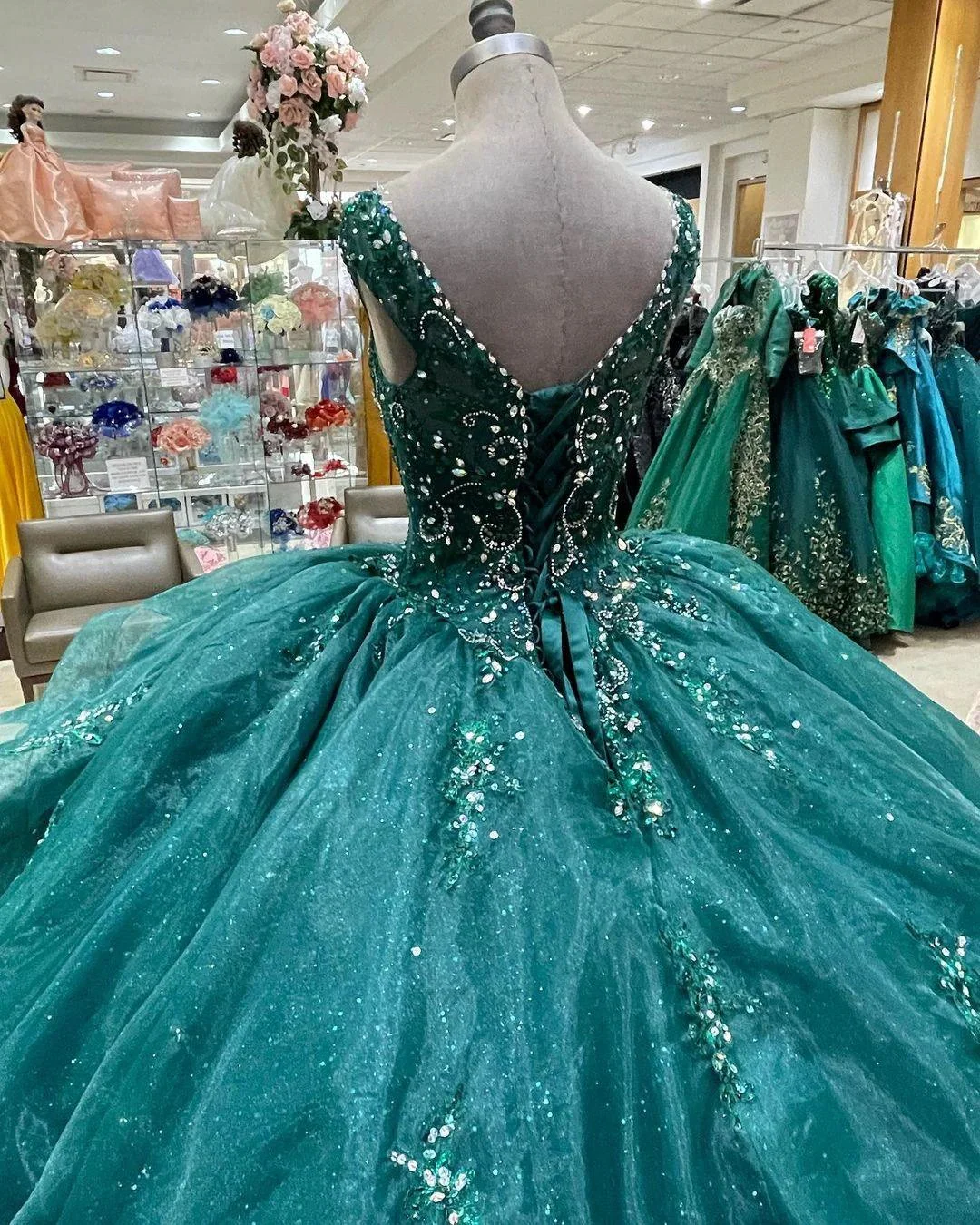 Ball Gown Birthday Dress Lace Up Sweet 16 Dress Y1229 - Image 3
