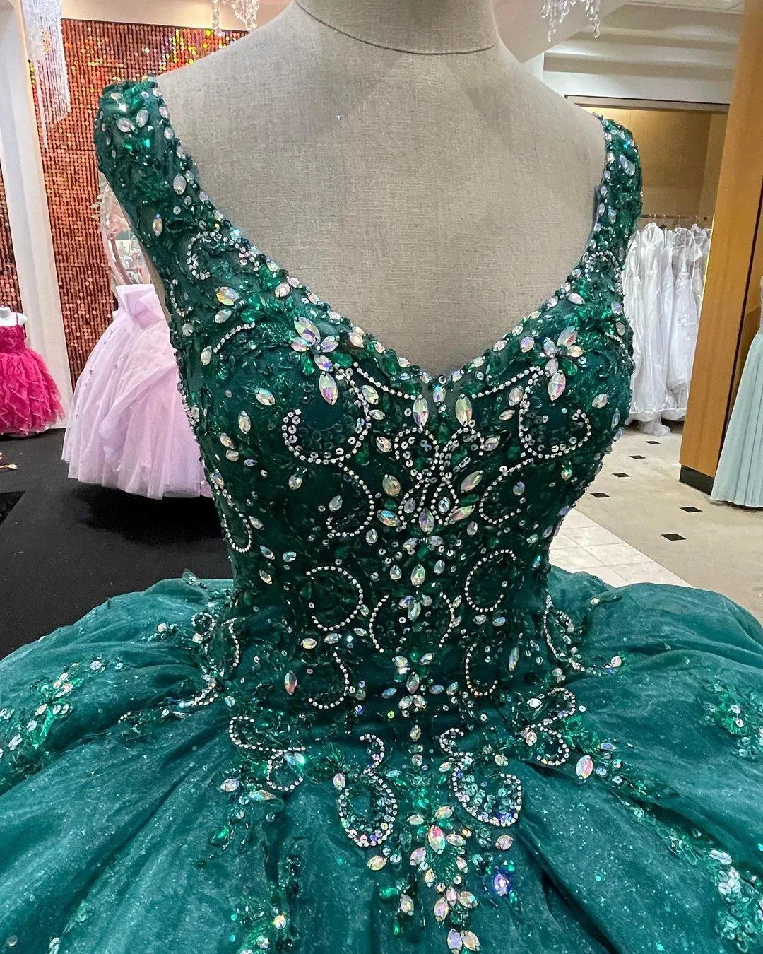Ball Gown Birthday Dress Lace Up Sweet 16 Dress Y1229 - Image 4