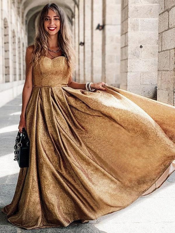 Ball Gown Ruffles Sleeveless Sequins Sweetheart Prom Dresses - Image 4