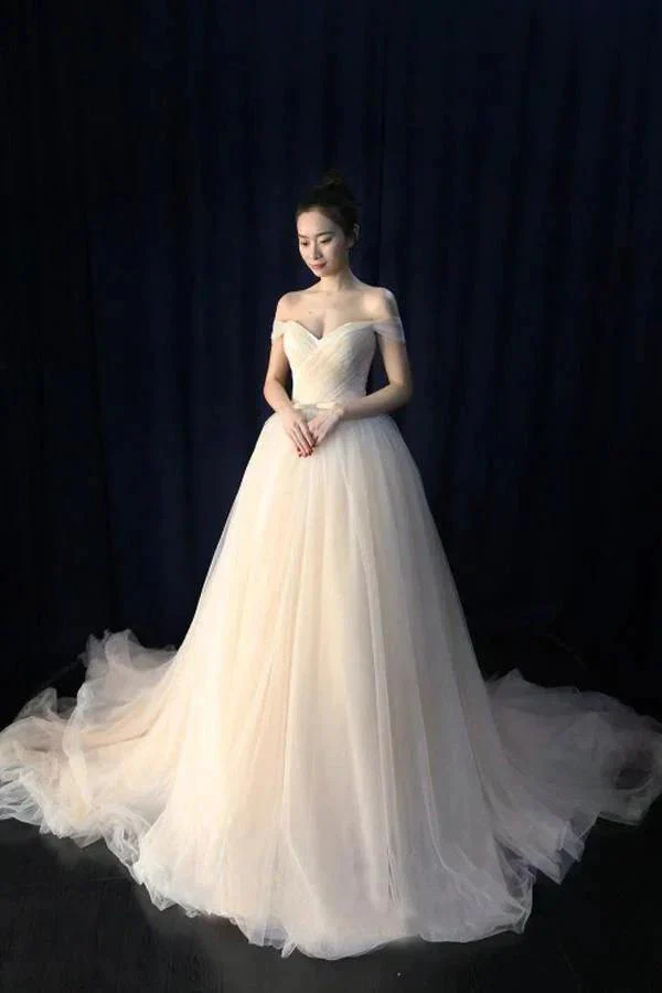 Ball Gown Tulle Sweetheart Lace up  Bowknot Wedding Dresses WD200 - Image 2