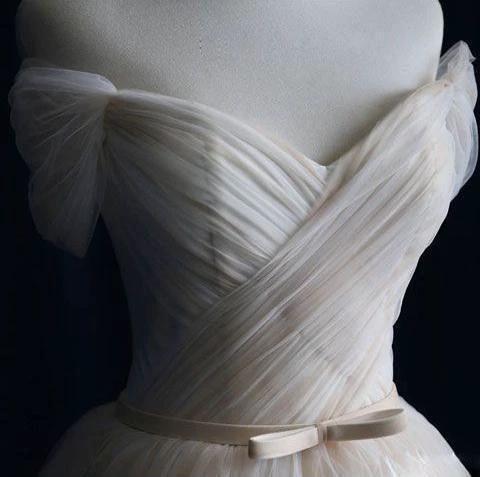 Ball Gown Tulle Sweetheart Lace up  Bowknot Wedding Dresses WD200 - Image 5