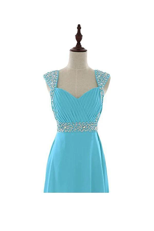 Beaded Chiffon Prom Dresses 2016 Long Bridesmaid Party Dresses BD011 - Image 2