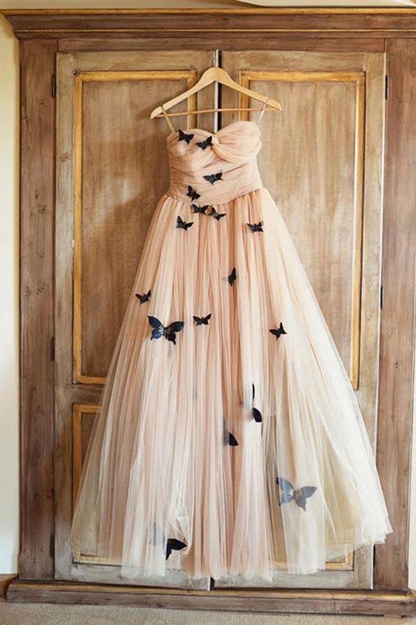 Beautiful Butterfly Wedding Dresses Sweetheart Ruffles Bridal Gown WD429 - Image 5