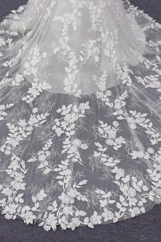 Best Spaghetti Strap Appliques Mermaid Elegant Wedding Dresses - Image 9