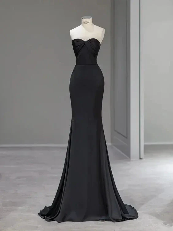 Black Mermaid Long Prom Dress,Charming Evening Dress  Y2038 - Image 2