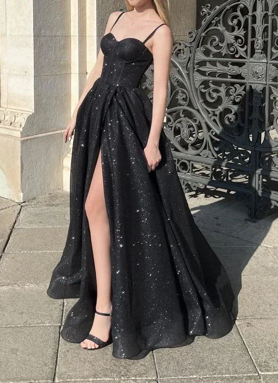 Black Prom Dress Long Prom Dress Fashion Sexy Party Dress Style Evening Dress Y6113 - Image 2