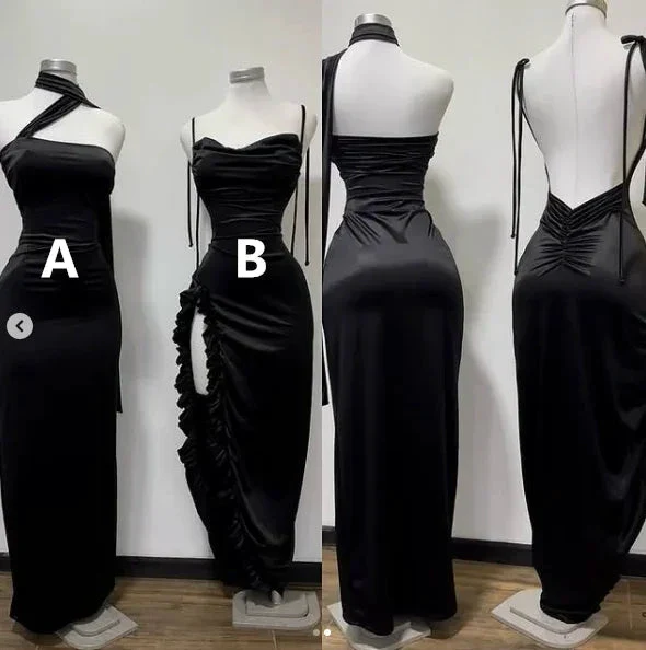 Black Sexy Sheath Prom Dress Evening Dress Y8270 - Image 2