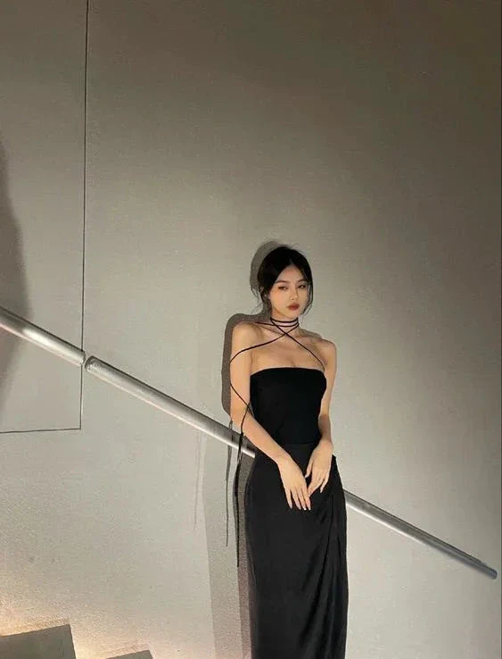 Black Simple Prom Dress Sexy Evening Dress Y1343 - Image 2