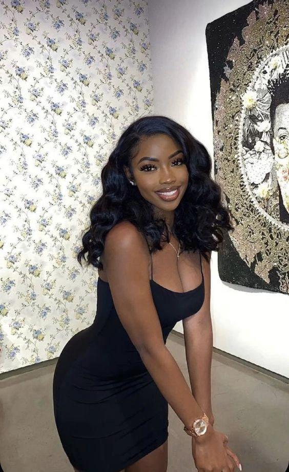 Black Spaghetti Straps Dress Sexy Homecoming Dress 22nd Birthday Outfit Dress For Black Girls Y859 - Image 2